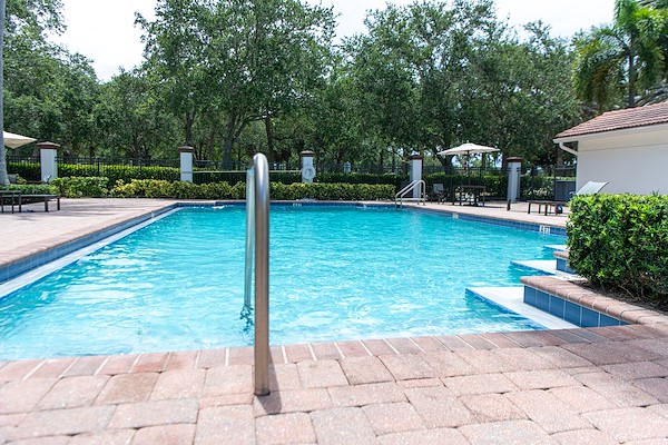 Pool lounge at the Crimson Waters residence